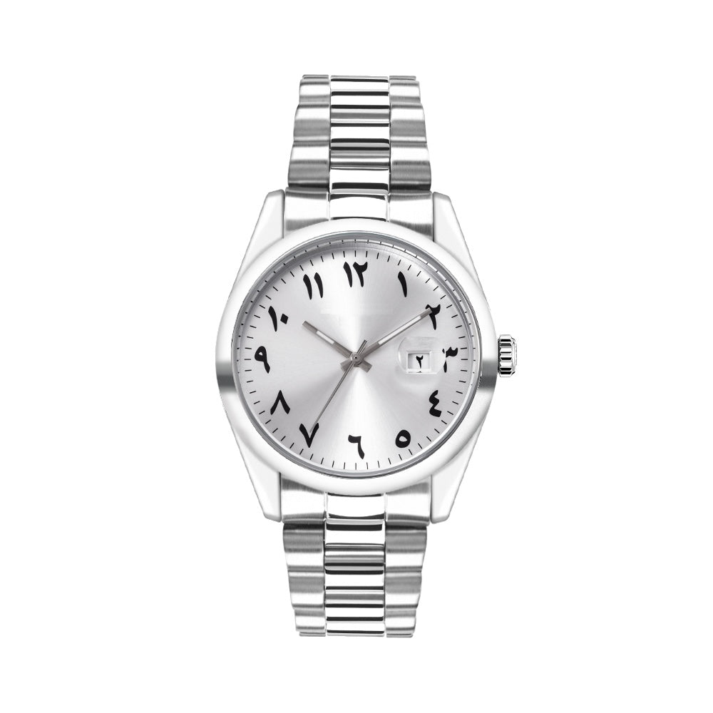 alloy watch with Arabian number indexes made by OEM watch factory