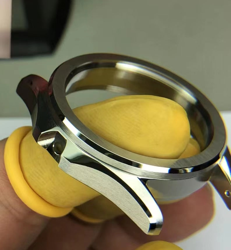 fine brushed stainless steel watch case