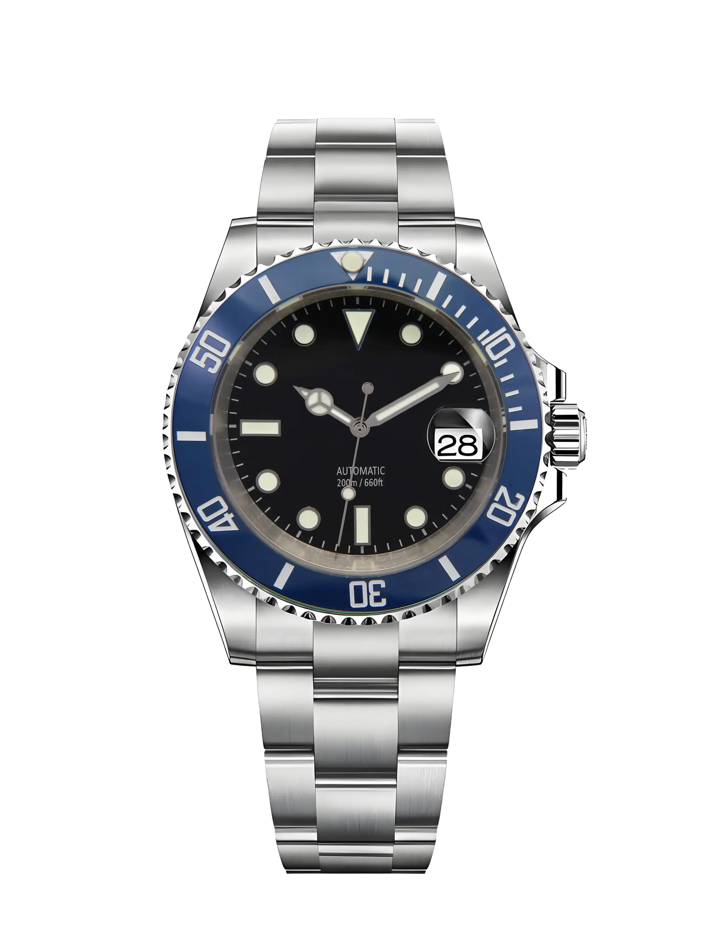 rolex blue bezel submariner watch japan nh35 movement man watch