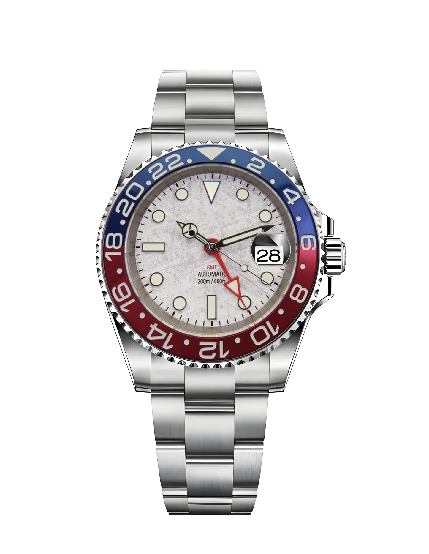 pepsi rolex gmt watch for man with japan automatic nh34 movement watch