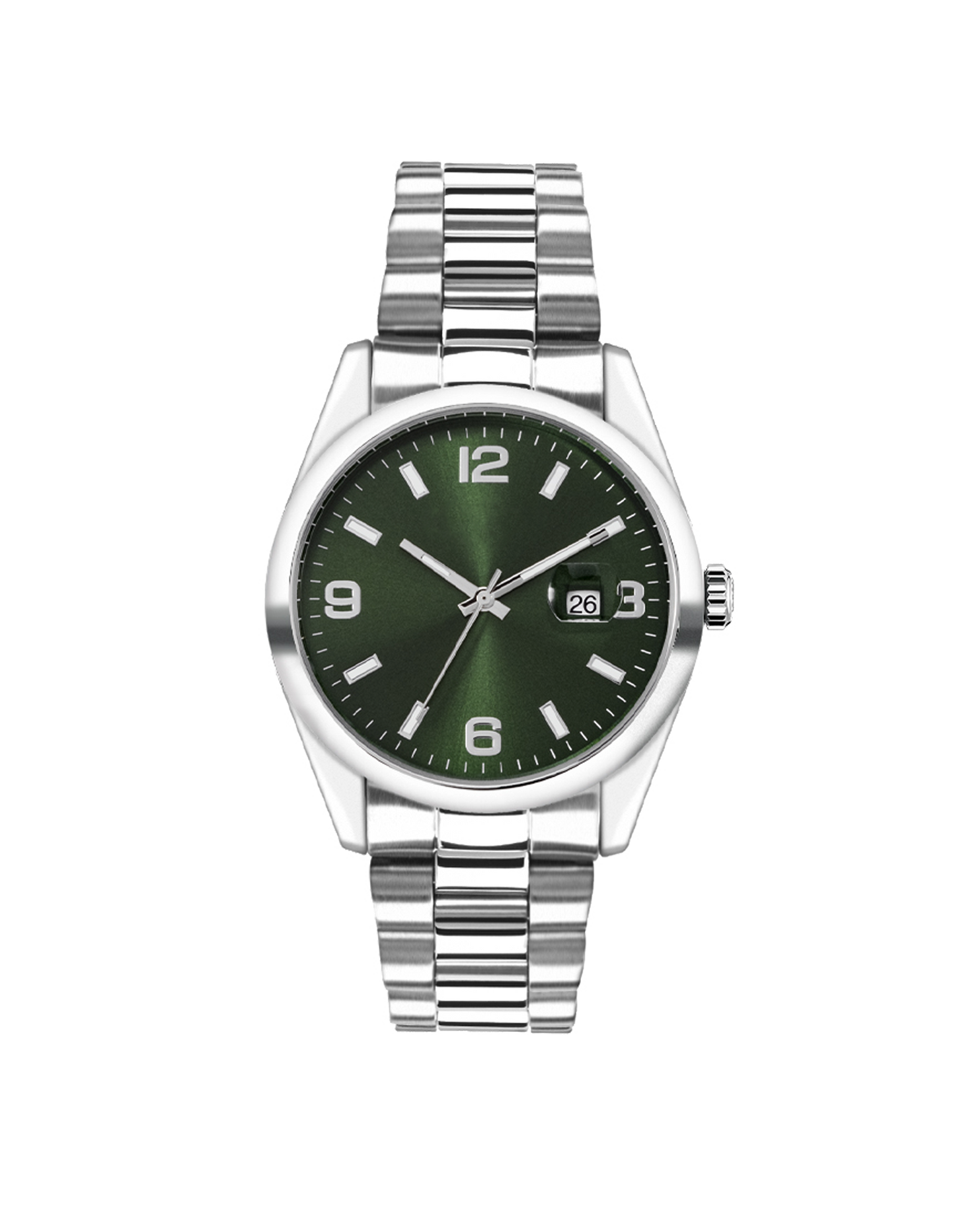 42mm Rolex Style 3 Hands with Date Alloy Watch