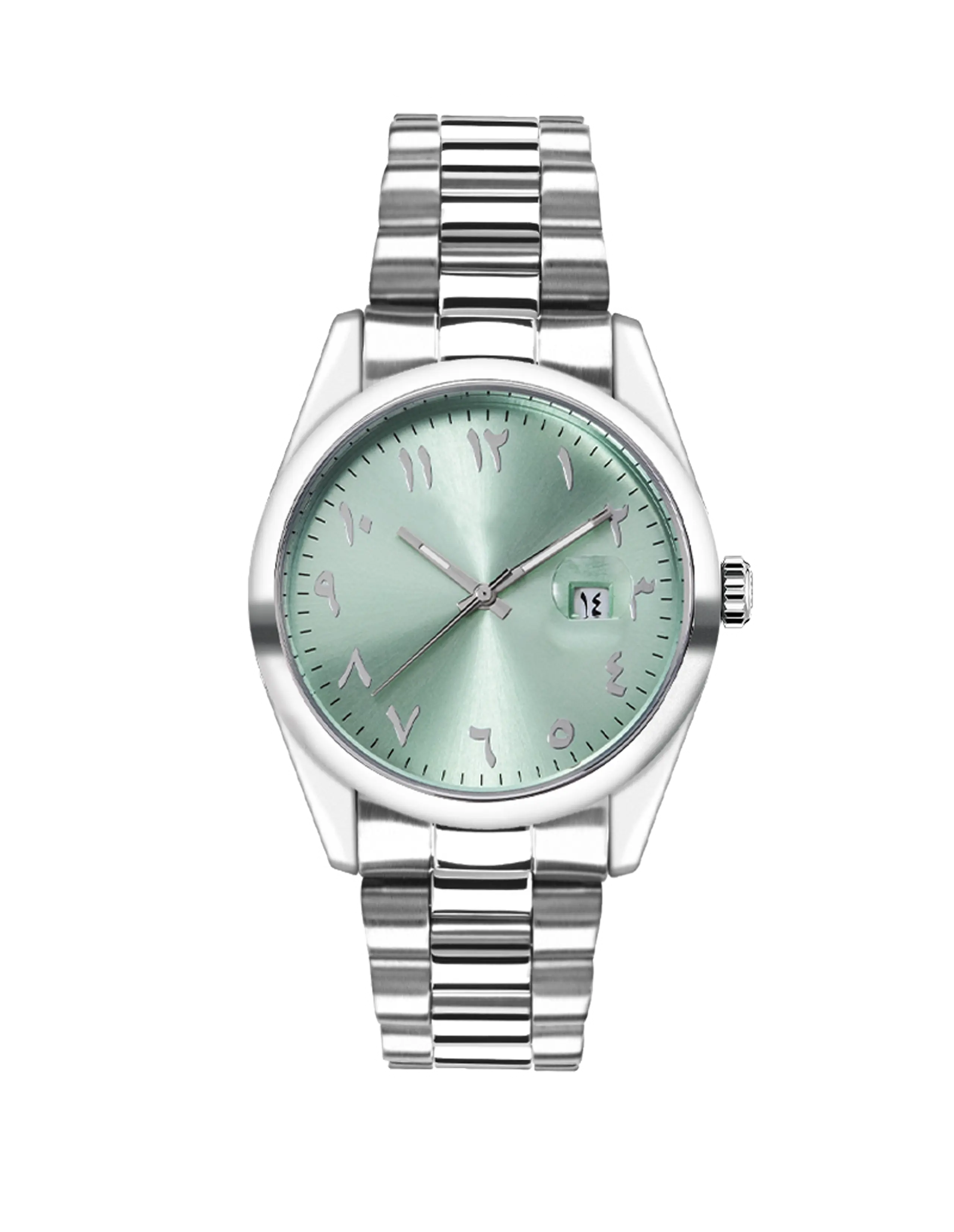42mm Rolex Style 3 Hands with Date Alloy Watch A0095H-1