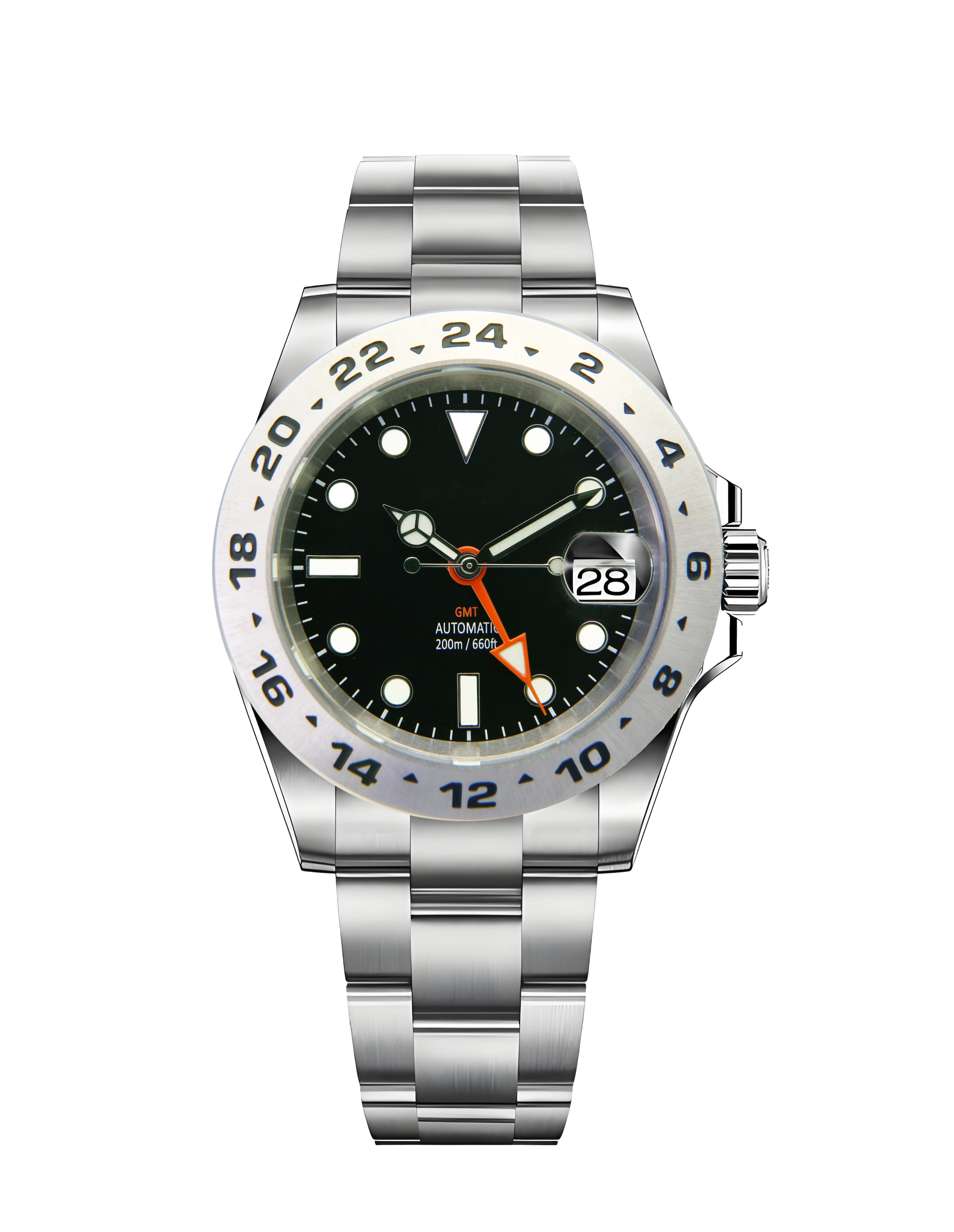 rolex style nh34 japan movement gmt watch for man