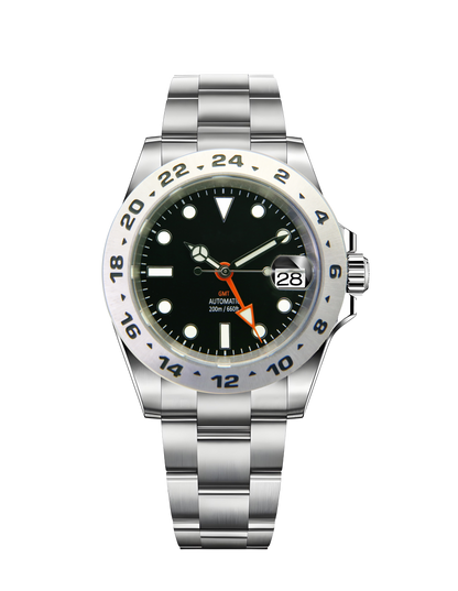 rolex style nh34 japan movement gmt watch for man