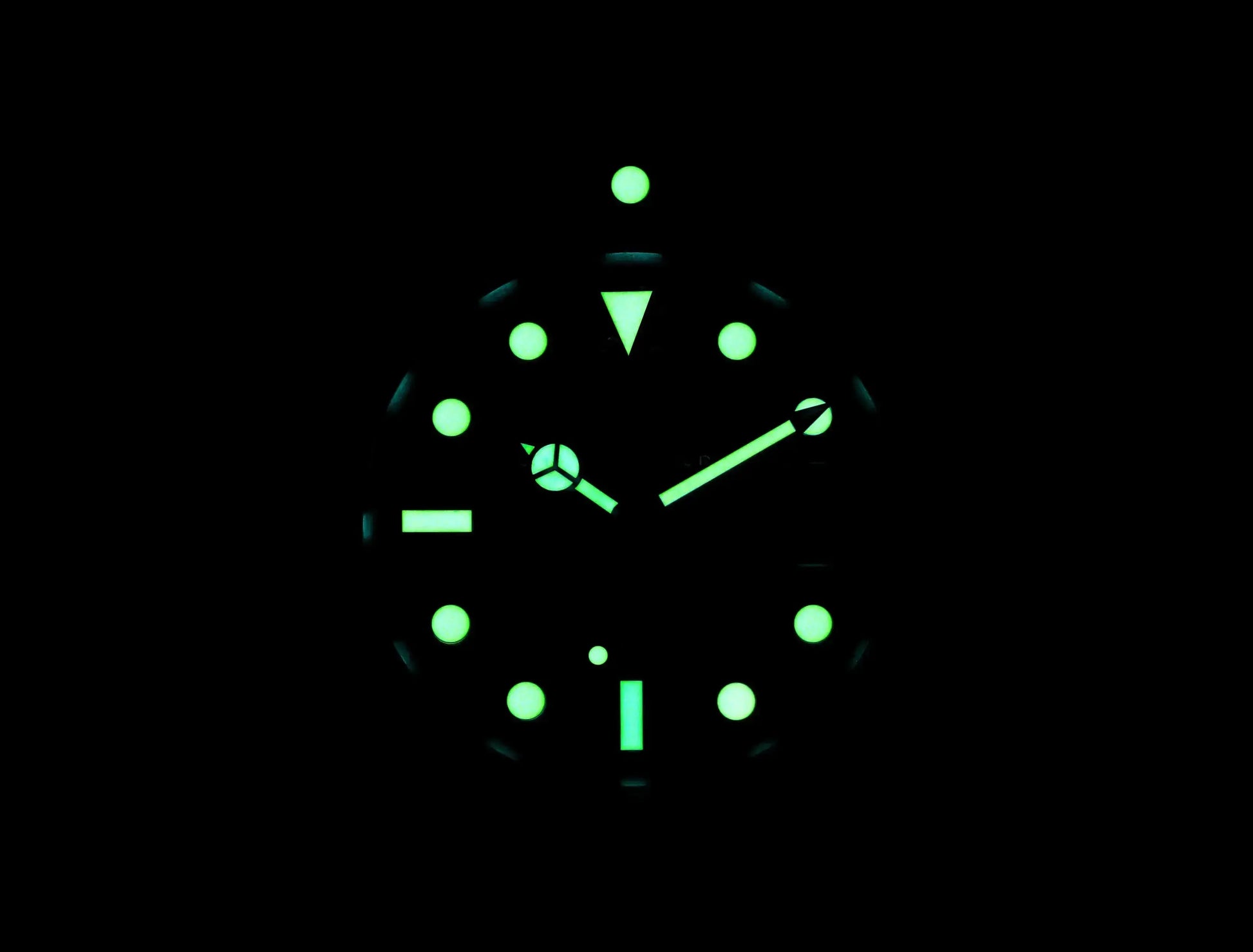 luminous watch from watch maker