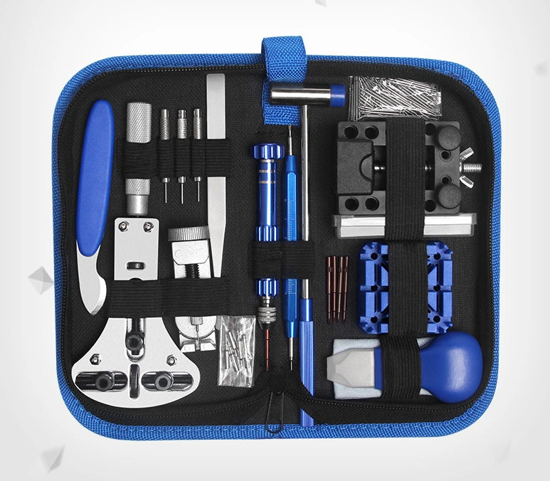 Watch Repair Tool Kit – Complete 20-Pc Set with Black Zipper Case, Portable & Professional