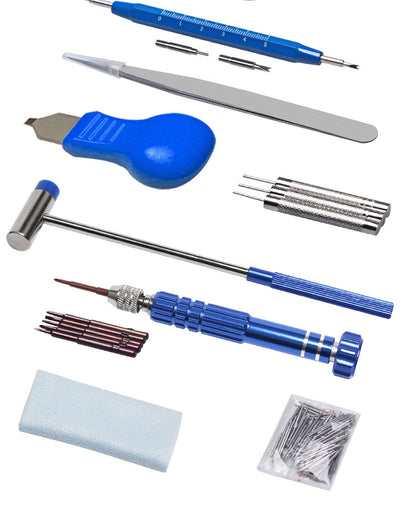 Watch Repair Tool Kit – Complete 20-Pc Set with Black Zipper Case, Portable & Professional